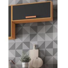 Imagem de Armário para Cozinha Aéreo Porta Basculante 80cm Nápoles Cinamomo/Grafite Intenso