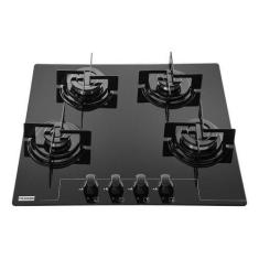Imagem de Cooktop Fogão A Gás 59x52cm 4 Bocas Vidro Bivolt - Franke