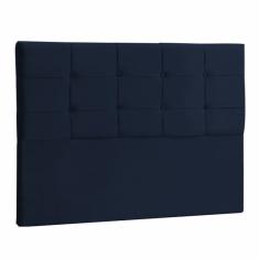 Imagem de Cabeceira Solteiro Mel 90 CM Suede  Marinho - D A Decor