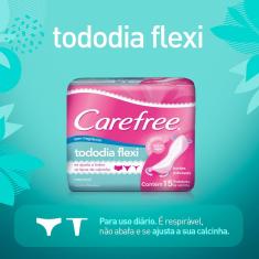 Imagem de Protetor Diário Carefree Todo Dia Flexi sem Perfume 15 Unidades
