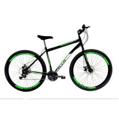 Imagem de Bicicleta Aro 29 Shimano Freio a Disco 21M. Velox Preto/Verde - Ello B