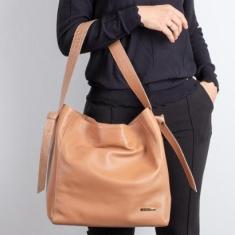 Imagem de Bolsa sacola de ombro em couro croco Mara-Feminino