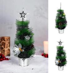 Imagem de Árvore Natal De Mesa Decoração Luxo C/Enfeite Estrela 43cm - TOP NATAL
