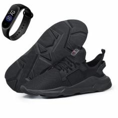 Imagem de Kit Tenis Para Caminhada Masculino Cadarço Palmilha Eva Confortavel Tr