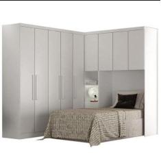 Imagem de Guarda Roupa Modulado Rizon 004 Solteiro 4 Peças Novo Horizonte