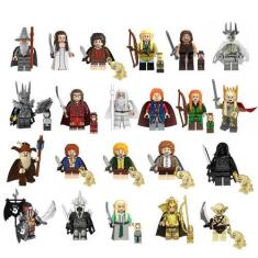 Imagem de Boneco Senhor Dos Aneis Hobbit Blocos De Montar - Bloco De Montar