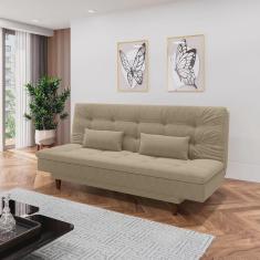 Imagem de Sofá Cama 3 Lugares 190 Cm Sofanete Nabalina Bege