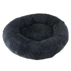 Imagem de Cama Pelúcia Pet Cachorro Gato Preto Nuvem P-M-G - Tornado Pet