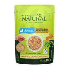 Imagem de Ração Úmida Guabi Natural Cães Carne, Frango e Vegetais 100g