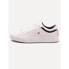 Imagem de Tênis Tommy Hilfiger Masculino Jay 13A Iconic Leather Puched Branco-Masculino