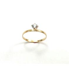 Imagem de Anel de ouro 18k solitário - aro único - Elegancy Joias