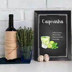 Imagem de Quadro Decorativo Caipirinha Bebida 22x32 Moldura 