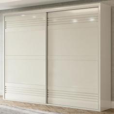 Imagem de Guarda-Roupa Casal 2 Portas 4 Gavetas 100% Mdf Off White Tw603  Dalla