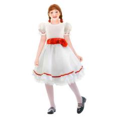 Imagem de Fantasia Annabelle Infantil Boneca de Mal de Luxo Halloween - Fantasia