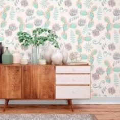 Imagem de Papel De Parede Adesivo Cactos N010114 Rolo 0,58X3M