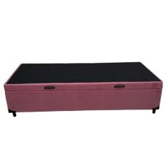 Imagem de Cama Box Baú Solteiro Suede Rosé
