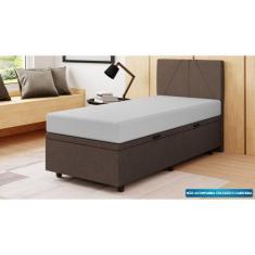 Imagem de Base Cama Baú Solteiro Veludo - Skybox - Sky Box