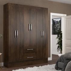 Imagem de Guarda Roupas Solteiro 6 Portas 2 Gavetas Magistral - Diretosim