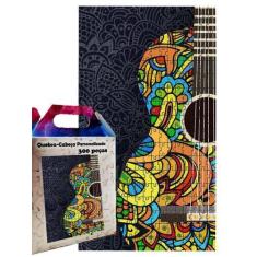 Imagem de Quebra-Cabeça Decorativo Violão Colors De 300 Peças - Reidopendrive