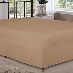 Imagem de Lençol Box Conjugado Unibox Solteiro Nude Arrumadinho Enxovais