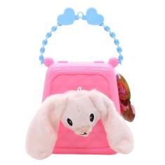 Imagem de Cute PETS Pelucia Coelho com Bolsa Rosa SHINY TOYS 1219