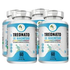Imagem de KIT C/4 Treonato De Magnésio 500mg - 60 Cápsulas - Fits Life