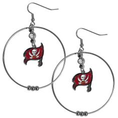 Imagem de Brincos de argola de 5 cm Siskiyou NFL, Team Color, One Size