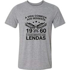 Imagem de Camiseta A Vida Começa Aos Sessenta 60 Anos 1960 Lendas