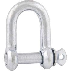 Imagem de Manilha para cabo de aço 3/8" reta leve galvanizado - Vonder