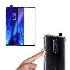 Imagem de Capa Capinha Anti Impacto Compatível Xiaomi Mi9T + 2 Películas Vidro 9d 3d Cobre Toda Tela