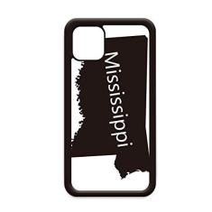 Imagem de Mississippi mapa dos EUA para iPhone 12 Pro Max capa para Apple Mini Mobile Case