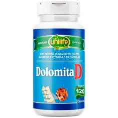 Imagem de Dolomita D Cálcio, Magnésio E Vitamina D 120 Cáps - Unilife