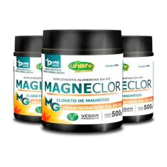 Imagem de Kit 3 Magneclor Cloreto de Magnésio P.A Unilife 500g
