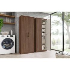 Imagem de Guarda-Roupa Multiuso Margarida 02 Pts. Castanho - Henn