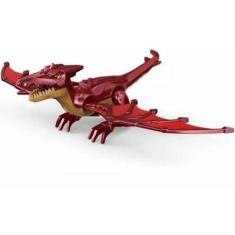 Imagem de Boneco Blocos De Montar Dinossauro Pterodáctilo Do Fogo - Mega Block T