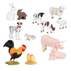 Imagem de Conjunto de animais Terra Farm - brinquedos em miniatura 3+ (12 unidades)