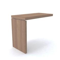 Imagem de Mesa de Escritório Complemento 90 x 50 cm Pé Painel Pe50 em Mdp Cor Noce Naturalle