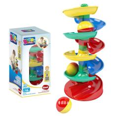 Imagem de Brinquedo Educativo Rola Bola 18 Peças Dismat - MK412