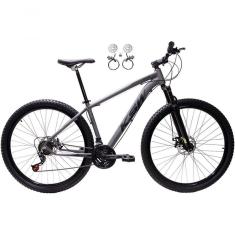 Imagem de Bicicleta Aro 29 Ksw Xlt 24v Freios Disco Hidráulicos Garfo Suspensão - Grafite Tam.21