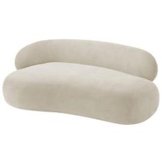 Imagem de Divã Recamier Luxo Decorativo Canadá 180cm Lado Direito Bouclé - Doce