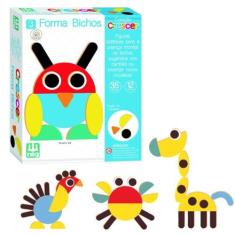 Imagem de Jogo Educativo Forma Bichos Em Madeira Coleção Crescer - Nig Brinquedo