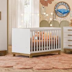 Imagem de Berço Mini Cama Qencanto Slim 4315 Qmovi Branco Acetinado + Colchão Ortobom