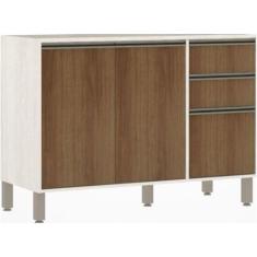 Imagem de Balcao Luciane Linea 1,20M 2Pt 3Gv  Lin 702/222 - Luciane Cozinhas