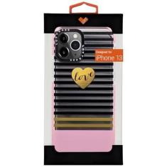 Imagem de Capa loft case pc frame para iPhone 13 listras
