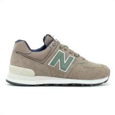 Imagem de Tênis New Balance 574 V2 Masculino, Unisex, MARROM/VERDE OCEANO, 39