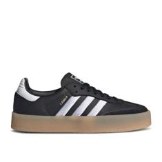 Imagem de adidas Tênis feminino Sambae, Preto/Branco/Goma, 36