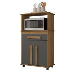 Imagem de Balcão Multiuso Para Micro-Ondas Ou Forno 74cm Toronto Rv Móveis Cinam