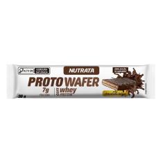 Imagem de Barra whey proto wafer sabor chocolate belga dispay 1UN 30G nutrata