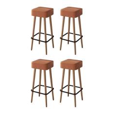 Imagem de Kit 4 Banquetas Dubai 70cm Couríssimo - Salaone