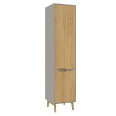 Imagem de Paneleiro Simples 50cm 2 Portas com Pés Wood Cinza/wood